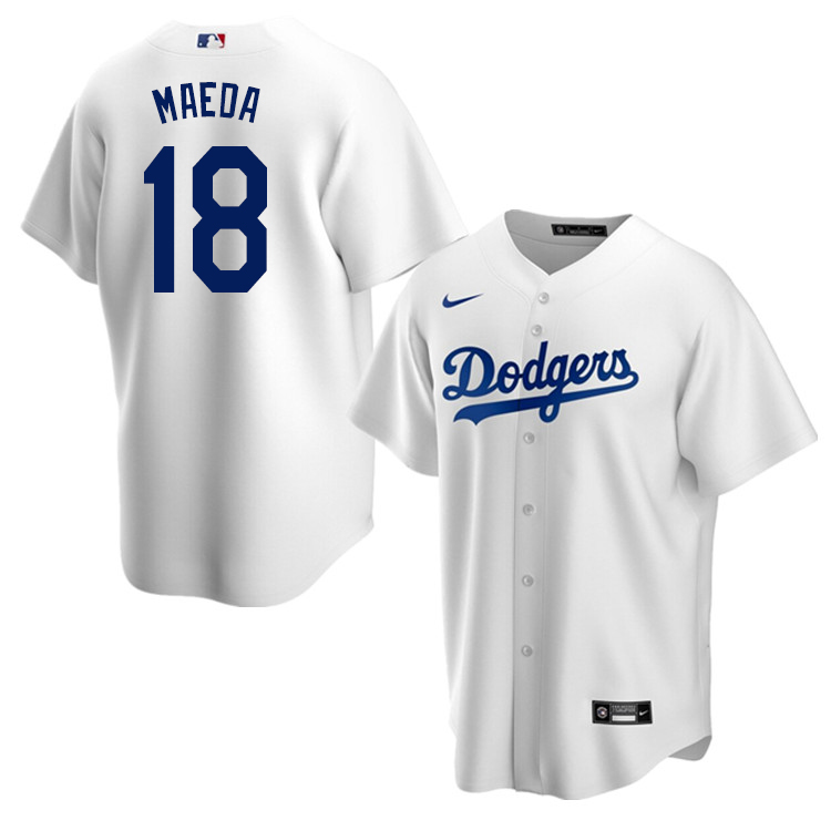 Nike Men #18 Kenta Maeda Los Angeles Dodgers Baseball Jerseys Sale-White